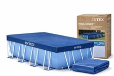 Image of INTEX 4.5m x 2.2m Rectangular Prism Steel Frame Swimming Pool DEBRIS Cover