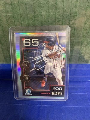 2025 Bowman - Drake Baldwin #BTP-65 Chrome Bowman Scouts Top 100 (RC) Braves