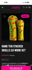 SWAG HANG TEN STACKED SKULLS 2.0 WOOD SET - SOLD OUT