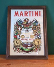 Martini Vermouth Vintage Advertising Mirror Sign Pub Bar Breweriana