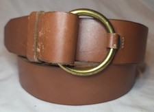 Banana Republic Belt Women's Size M Brown Leather O Ring Buckle