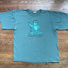 Vintage Buddha Buddhist Joke Gag Hotdog T-Shirt