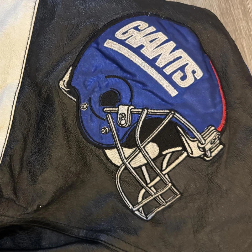 New York Giants vintage Pro player leather 2xL jacket #NFL #Giants - Image 4 of 4