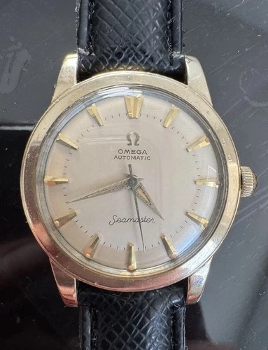 Vintage Omega Seamaster 14k Gold Filled GX6250 34mm AUTOMATIC Watch Cal 500