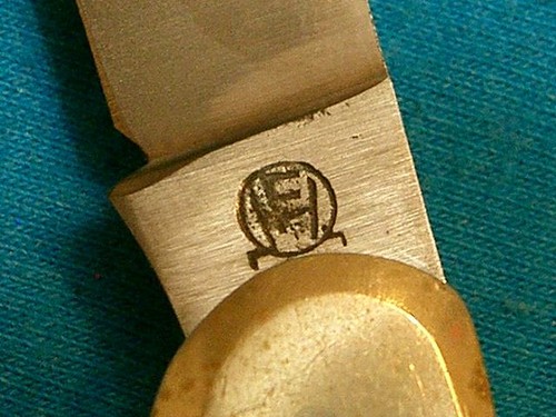 VINTAGE FH HF SOLINGEN GERMANY BAREHEAD DOGLEG KNIFE KNIVES UTILITY SURVIVAL EC - Picture 5 of 10