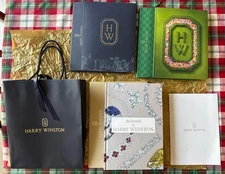 Harry Winston Jewelry Catalogs Books Bag Be Jeweled Hardcover Blue Green Soft