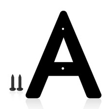 5 inch Aluminum Metal Letters Numbers for Outdoor Signs, Personalized Address...
