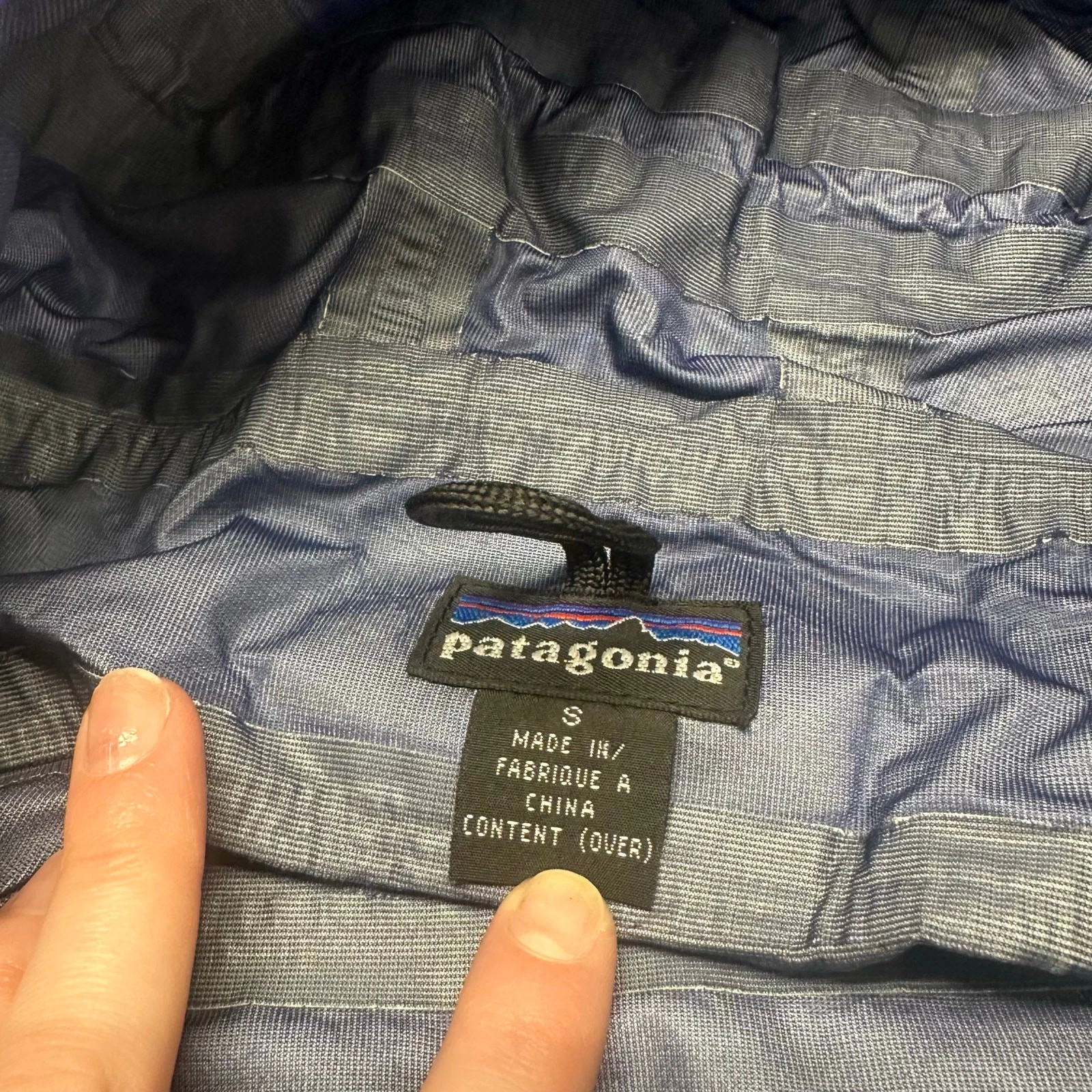 patagonia vintage zip up nylon rain gorpcore jacket