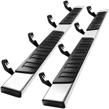 Running Boards for 07-18 Silverado/Sierra 1500 Crew Cab 6" Nerf Bar Side Step