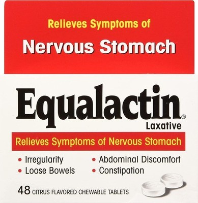 Equalactin Laxative Chewable Tablets Citrus Flavored - 48 ct, Pack of 3