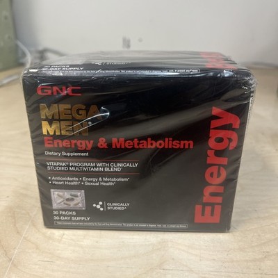 GNC Mega Men Energy and Metabolism Vitapak Program, 30 Count (Pack of 1) 