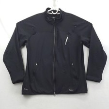 Nike Dri-FIT Track Jacket Mens Large Black Full Zip Running Athletic 408116-010