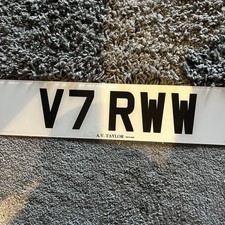 V7 RWW Cherished Private Number Plate