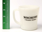 Vintage Fire-King Winchester Firearms Advertising Milk Glass Coffee Mug - RARE! — photo 4