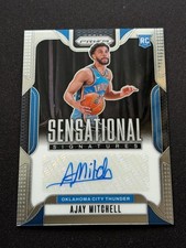 2024-25 Panini Prizm Ajay Mitchell RC Sensational Signatures #SS-AJM