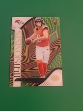 2024 Bo Nix  Panini Illusions Emerald Illusionists Acetate #4 (RC) BRONCOS