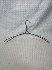 Wire Hanger Heavy Twisted Loop Clothes Hanger w/ Shoulder Vintage Early 1900 s