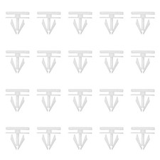 Rocker Panel Moulding Rivets Clips, White Nylon Side Skirt Sill 20PCS
