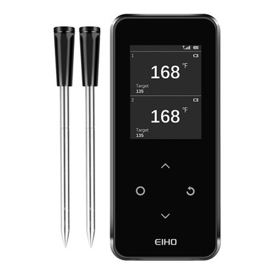 EIHO Wireless Bluetooth Meat Thermometer with 2 Ultra-Thin Probes, Smart Digi...