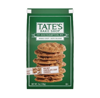   New Tate's Bake Shop Crispy WALNUT CHOCOLATE CHIP Baked Cookies 7oz