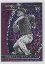 2021 Panini Chronicles Titan Purple Velocity Prizm Hirokazu Sawamura #23 0wp8