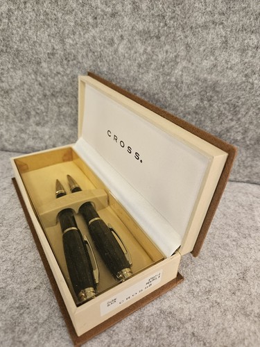 Cross Dubai Black Pen and Pencil Set AT0271-2 Vintage Rare Desk Office NEW - Picture 4 of 12