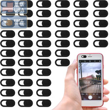 50 Pcs Black Ultra-Thin Webcam Cover Slide, Laptop Camera Privacy Protectors