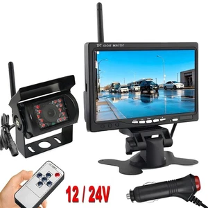 1080P WirelessBackup Parking  reversing Camera   7" Monitor for Truck Trailer RV