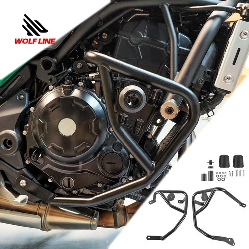 WOLFLINE Crash Bar For Kawasaki Z650RS 2021-2025 Engine Guard Frame Protector