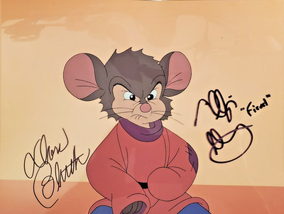   Fievel An American Tail original production cel signed by Don Bluth JSA COA