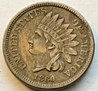 1860 Indian Head Penny Small Cent High Grade Old US Coin