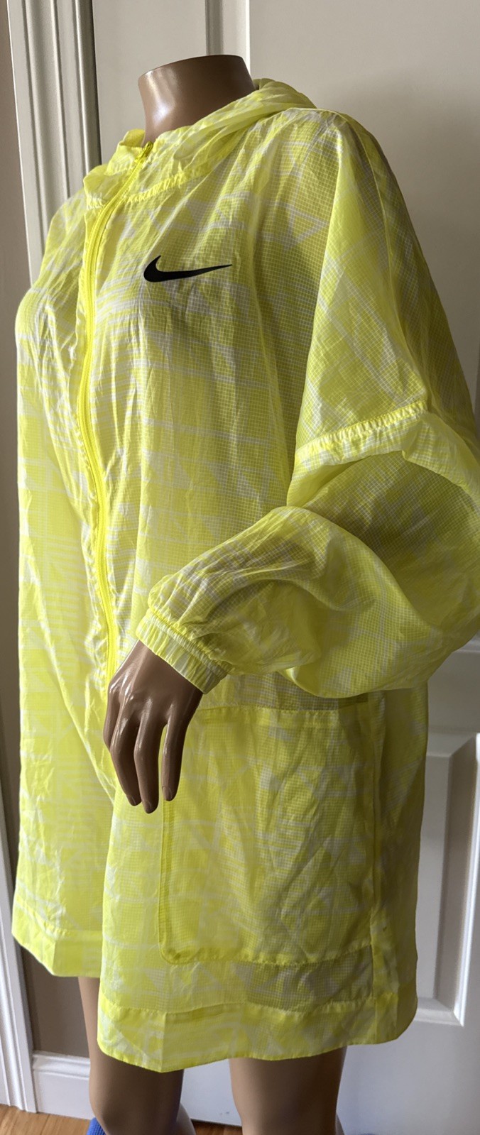 SACAI X NIKE NIKE Sportswear Indio Giacca Tessuto Full Zip Cappuccio Donna Taglia M Nuova con etichette Multi