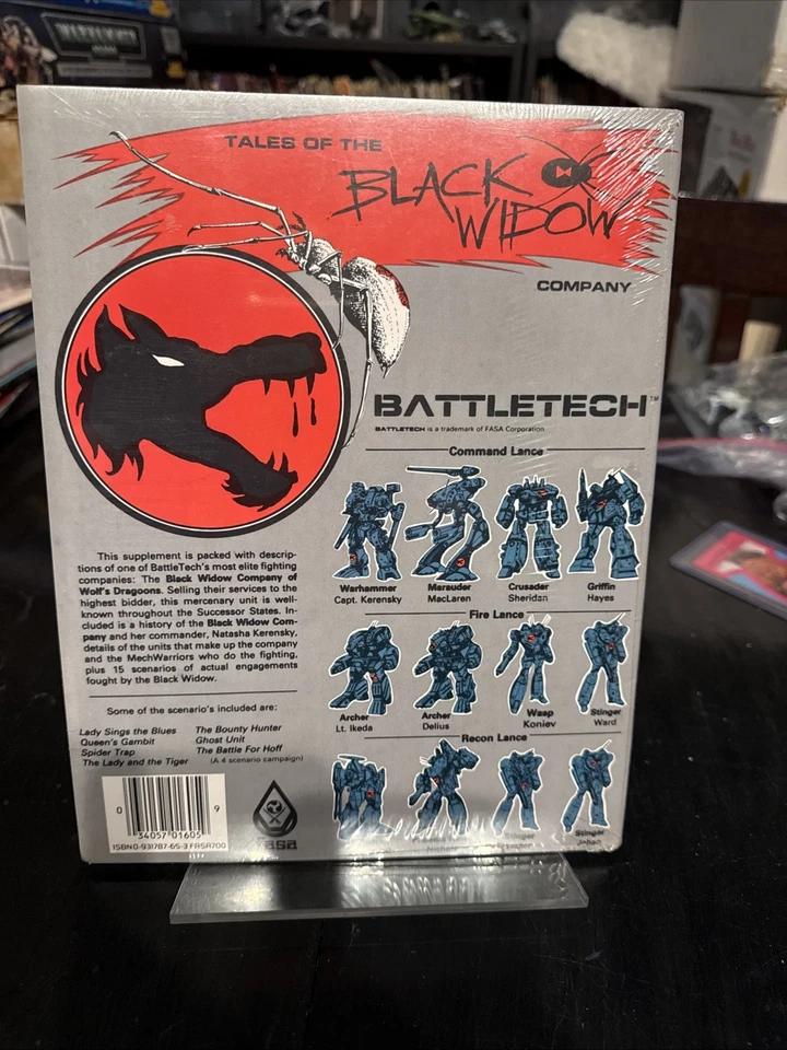 Vintage FASA Battletech 1605 Tales Of The Black Widow Company NEW IN SHRINK - Image 2 of 2