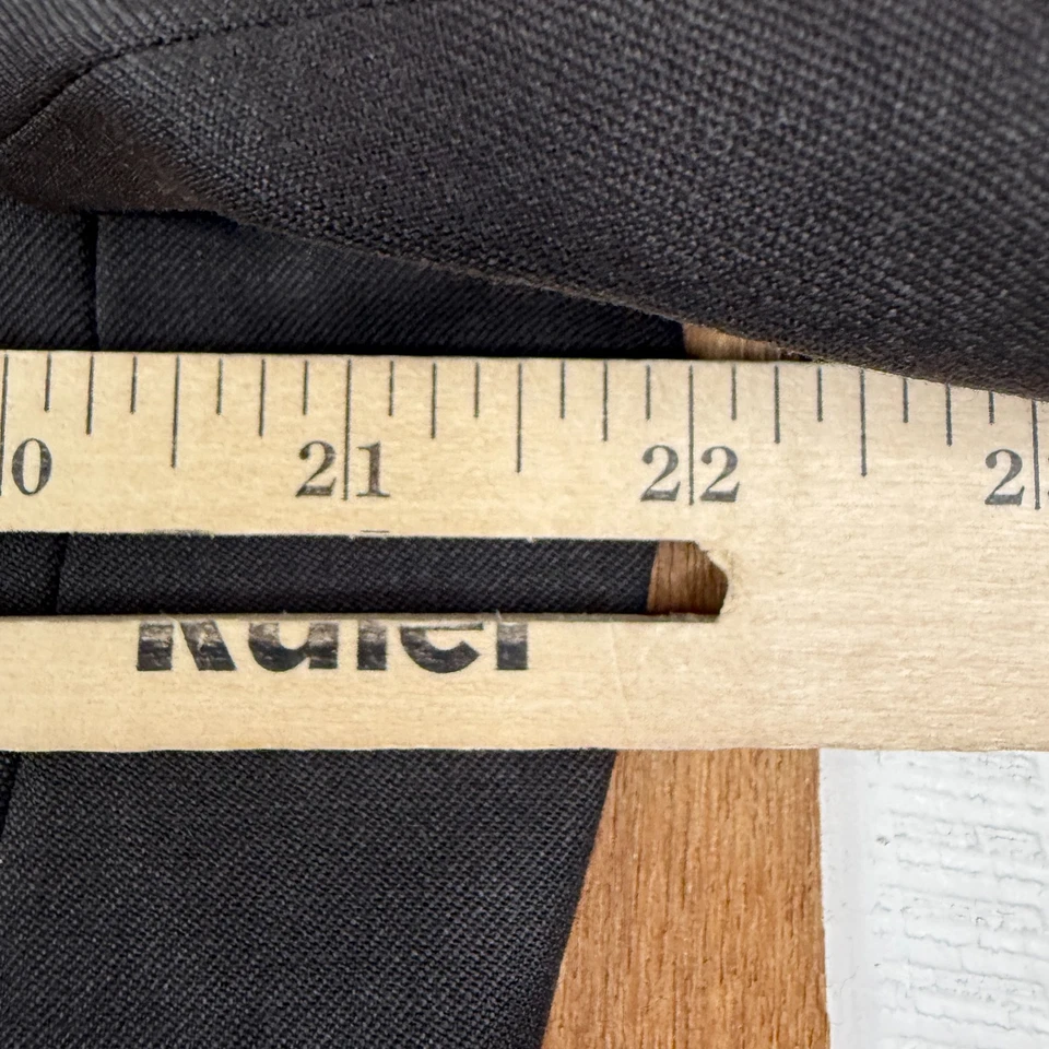 Joseph Abboud Suit Mens 42R Brown 2 Button 100% Wool Pants 35x29 Flat Front - Image 3 of 4