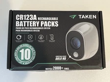 CR123A Rechargeable Batteries 8 Pack, 3.7V 123A Lithium Battery with Charger
