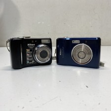 Nikon COOLPIX 7900 & L18 Compact Digital Camera Set (For Parts or Repair)