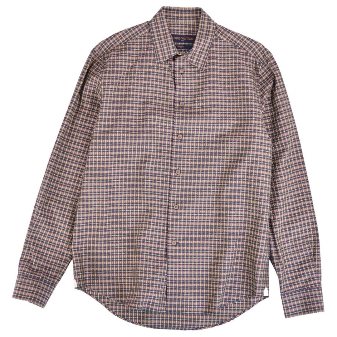 Louis Vuitton Silk Regular Size Casual Button-Down Shirts for Men