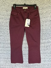 Current/Elliott The Boulevard Crop Boot Jeans Truffle 26 NWT