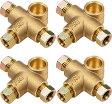 4 Pack 316 Inch Brake Line Tee Fittings M10 X 1.0 3-way Inverted Flare Union W 4 Pack 316 Inch Brake Line Tee Fittings M10 X 1.0 3-way Inverted Flare Union W