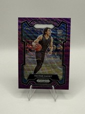 2024 Panini Prizm Draft Picks - Pacome Dadiet #81 Purple Wave Prizm (RC)