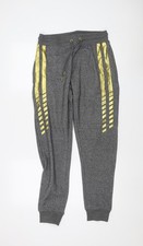 Alex Jones London Men's Grey Jogger Pants S Comfortable