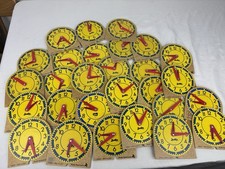 Judy Clocks Mini Clocks Teach Time Math K-3 Classroom Lot Set of 28