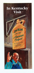 1980s Jim Beam Bourbon American Outpost Distillery Tour Clermont KY VTG Brochure
