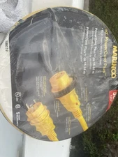 SHORE POWER CORD 30 AMP 125V 69 199119 50FT BOAT CORDSET WITH LED BOAT YELLOW