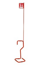 Piantana Porta Estintore Con Asta E Cartello Universale Rossa