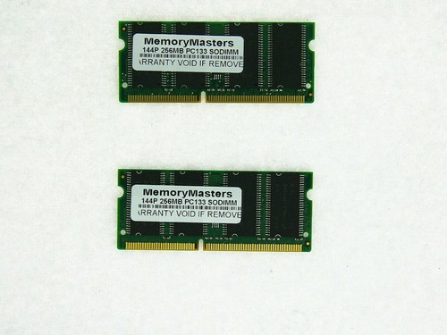 512MB 2pcs 256MB PC133 133Mhz 144pin SDR SDRAM Sodimm Laptop Notebook Ram Memory - Afbeelding 3 van 4