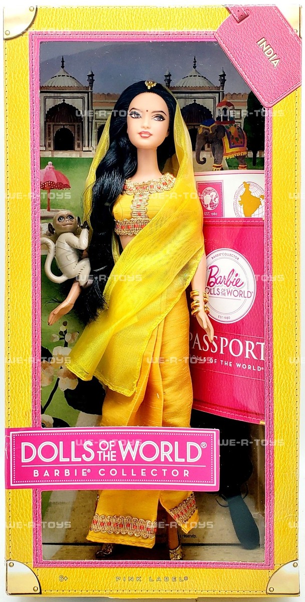 India Barbie Dolls of The World Barbie Collector Pink Label