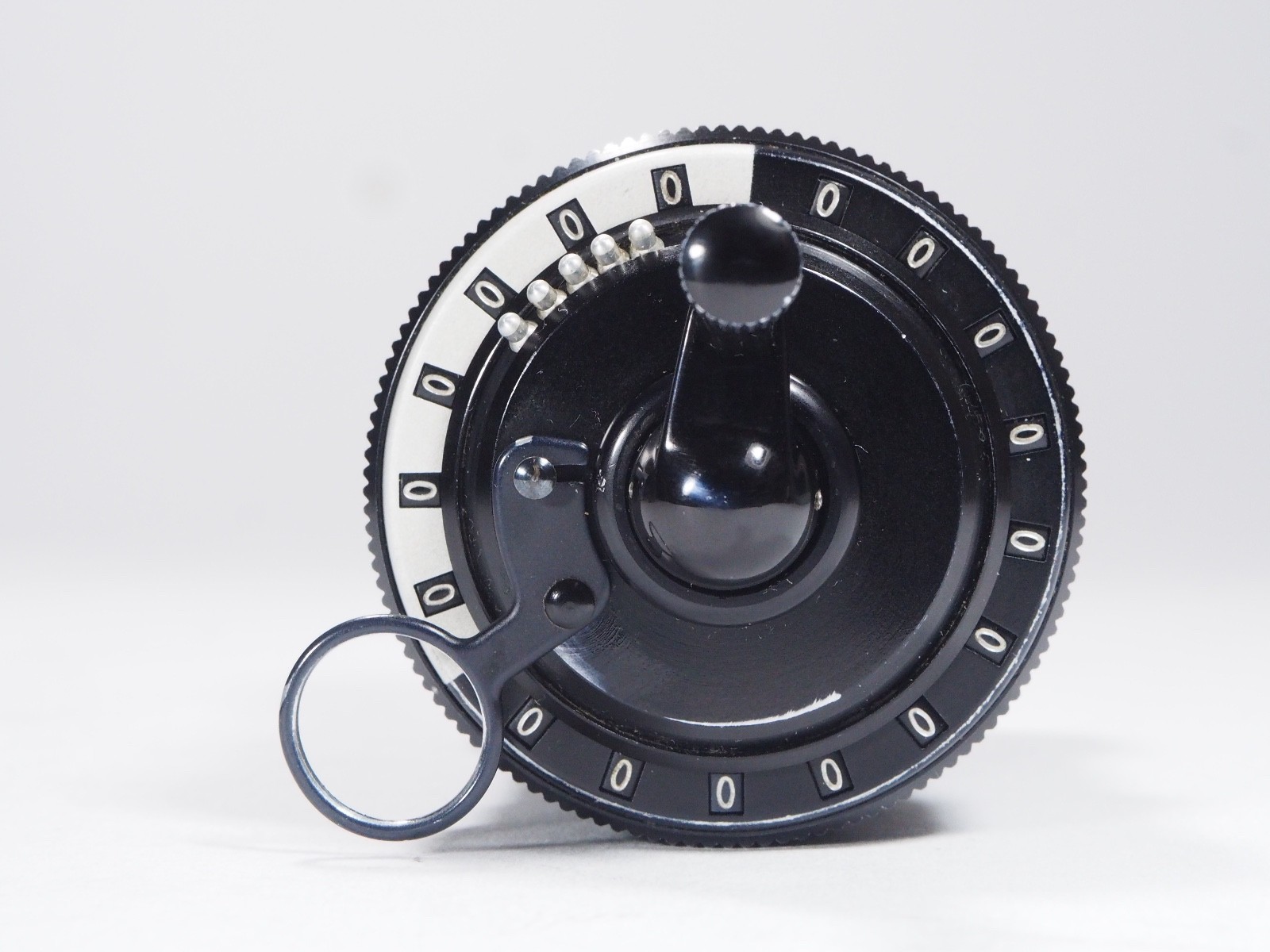 Curta Calculator 1954 Type 1 all metal w/can, box, 3 manuals, perfect function