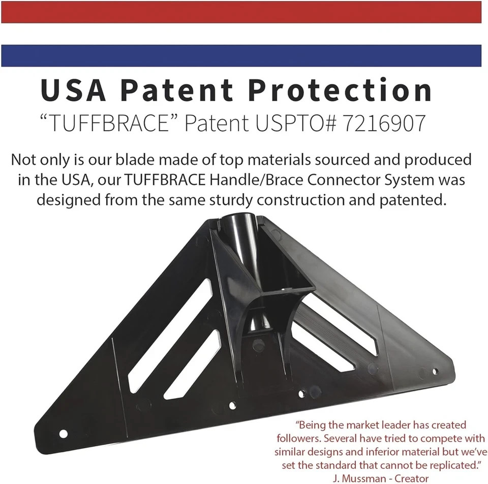 The Snowplow 36" Original Snow Pusher Shovel - UHMW Poly - Professional Grade