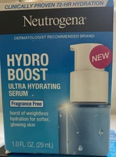 Neutrogena Hydro Boost Ultra Hydrating Serum Fragrance Free 1 oz 29ml NEW IN BOX